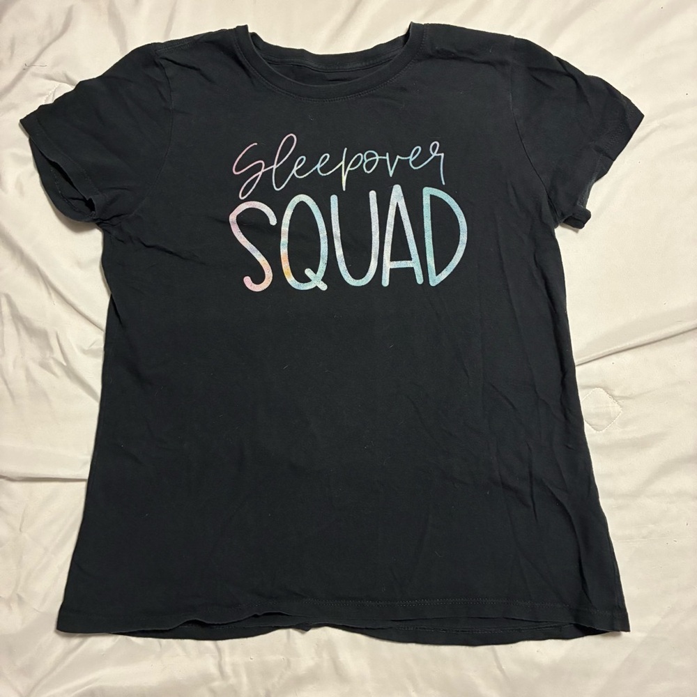 Gildan Black Kids 'Sleepover Squad' Graphic Tee